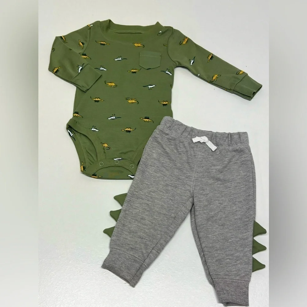 Carter’s - Baby Boy's 4-Piece Long Sleeve Bodysuits & Jogger Pants Set